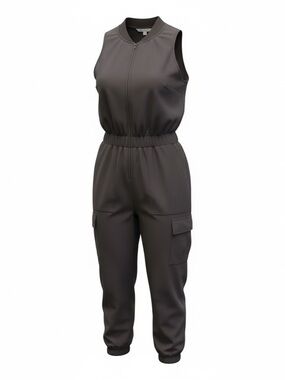 Athleta Sleeveless Cargo Jumpsuit in Brown